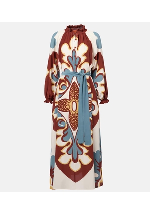 La DoubleJ Cerere silk crepe de chine midi dress