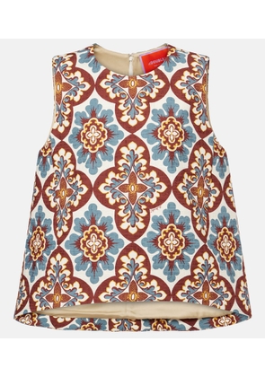 La DoubleJ La Scala printed cotton top