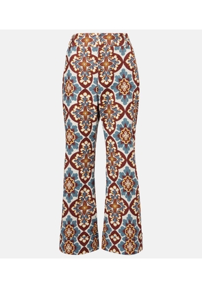 La DoubleJ Hendrix high-rise cotton flared pants