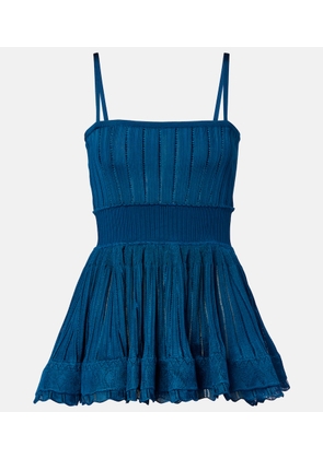 Alaia Ribbed-knit top