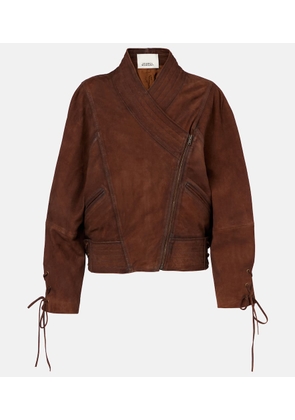 Isabel Marant Edina asymmetric suede jacket