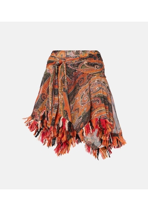 Isabel Marant Dova paisley asymmetric miniskirt