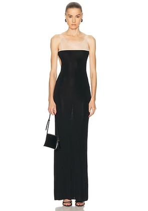 Aya Muse Onyx Maxi Dress in Black - Black. Size L (also in M, S, XS).