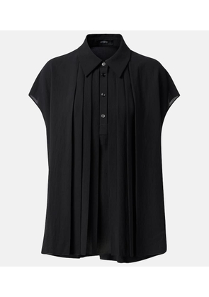 Joseph Antin plisse top