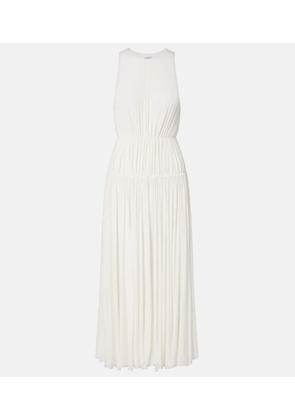 Alaia Gathered jersey maxi dress