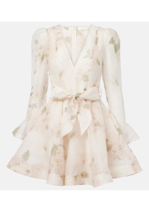 Zimmermann Balance linen and silk minidress