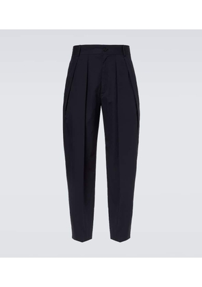 The Row Dyon pleated cotton tapered pants