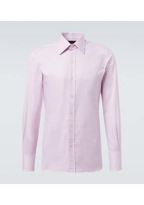 Tom Ford Checked cotton poplin shirt