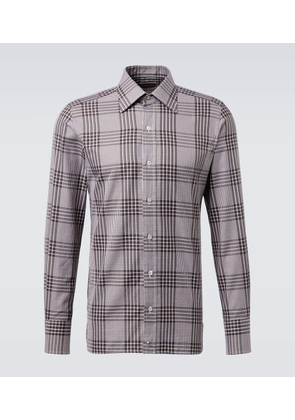 Tom Ford Prince of Wales check cotton shirt