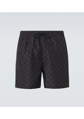 Gucci Web Stripe GG swim trunks