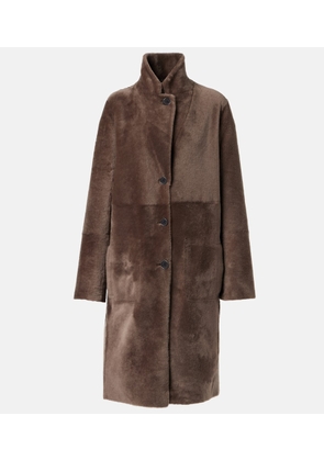 Joseph Reversible shearling and leather coat