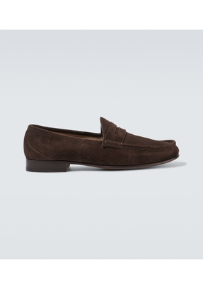 Tom Ford York suede penny loafers