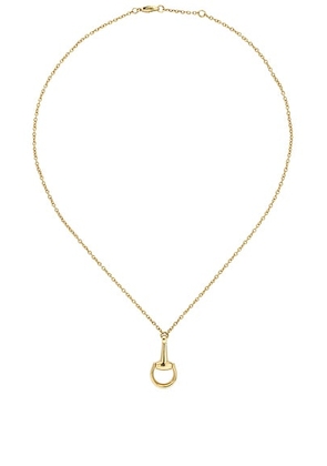 Gucci Horsebit Necklace in Yellow Gold - Metallic Gold. Size all.