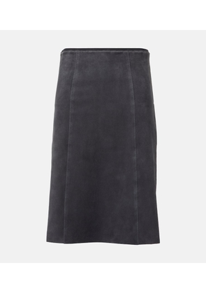 Joseph Suede midi skirt