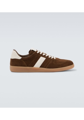 Tom Ford Archer leather-trimmed suede sneakers