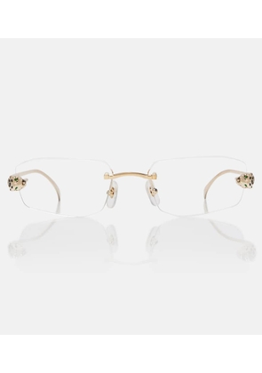 Cartier Eyewear Collection Panthere De Cartier rectangular glasses