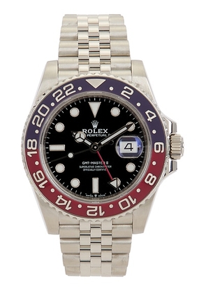 rolex Rolex GMT-Master II Steel Pepsi Bezel Automatic Dial Watch in Silver - Metallic Silver. Size all.