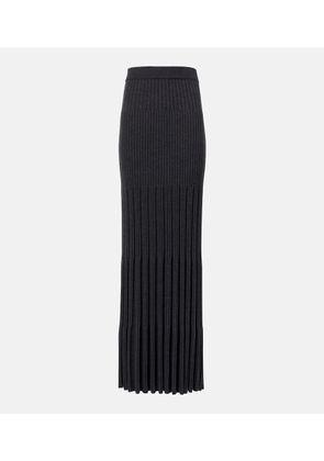 Joseph Merino ribbed-knit wool maxi skirt