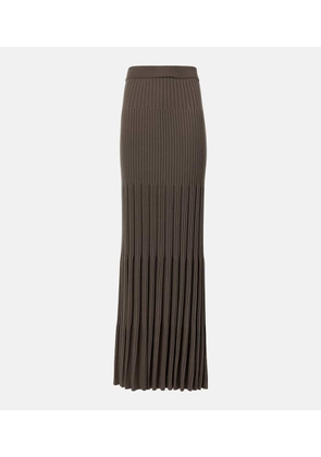 Joseph Merino ribbed-knit wool maxi skirt
