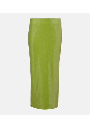 Oscar de la Renta Sequined pencil skirt