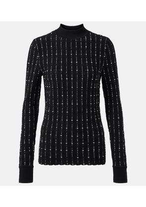 Joseph Ribbed-knit cotton-blend mockneck sweater