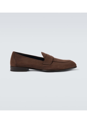 Brioni Appia leather penny loafers