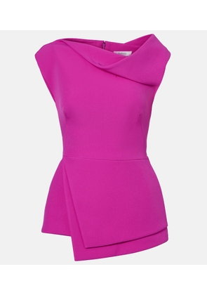 Safiyaa Farrah draped crepe top