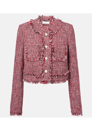Safiyaa Wool-blend tweed jacket