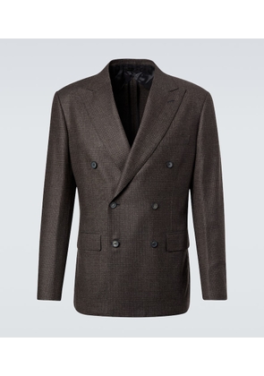 Brioni Prince of Wales check wool blazer