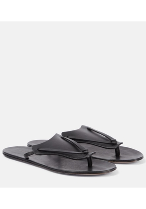 The Row Helena leather thong sandals