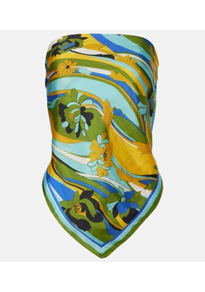Christopher Esber Floral silk scarf