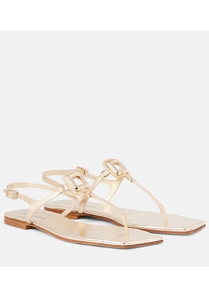 Roger Vivier Viv' By The Sea leather thong sandals