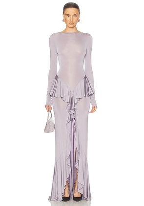 Helsa Amala Jersey Dress in Lavender - Lavender. Size M (also in ).