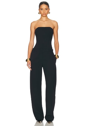 Helsa The Heavy Crepe Jumpsuit in Black - Black. Size XS (also in ).