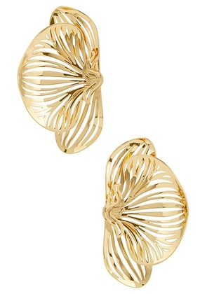 Jennifer Fisher Orchid Earrings in Yellow Gold - Metallic Gold. Size all.