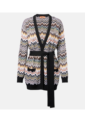 Missoni Zigzag belted cardigan