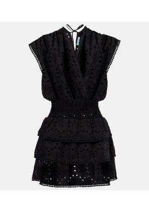 Melissa Odabash Jess ruffled cotton minidress