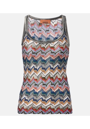 Missoni Zigzag lame tank top