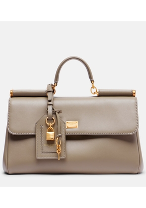 Dolce&Gabbana Sicily Small leather tote bag