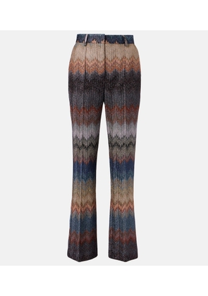 Missoni Zigzag lame flared pants