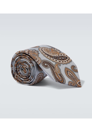 Etro Paisley silk jacquard tie