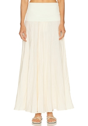 Johanna Ortiz Light And Sound Ankle Skirt in Ecru - Cream. Size 0 (also in 2, 4, 6, 8).