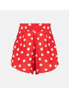 Adriana Degreas High-rise wide-leg shorts