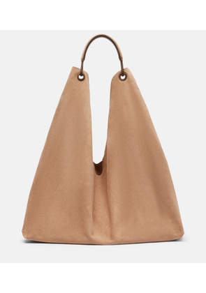 The Row Bindle Three suede shoulder bag