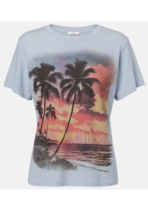 Chloe Printed cotton jersey T-shirt