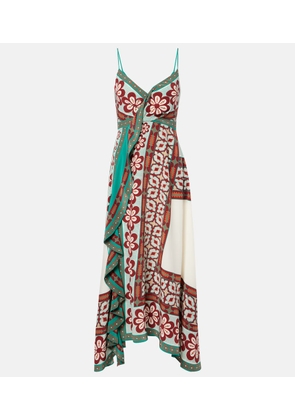 La DoubleJ Turn Around silk crepe de chine maxi dress