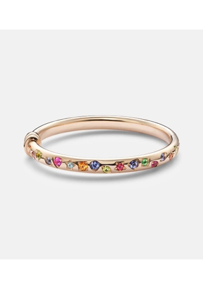 Pomellato Iconica 18kt rose gold bangle with gemstones