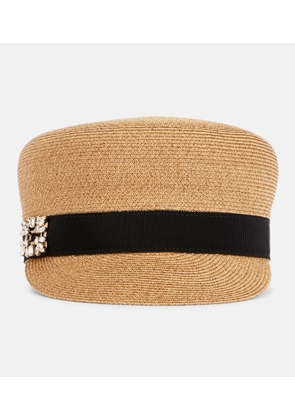 Roger Vivier Embellished paper hat