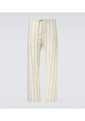 Bode Celery striped cotton pajama pants
