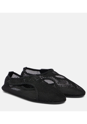 Alaia Fishnet slip-on shoes